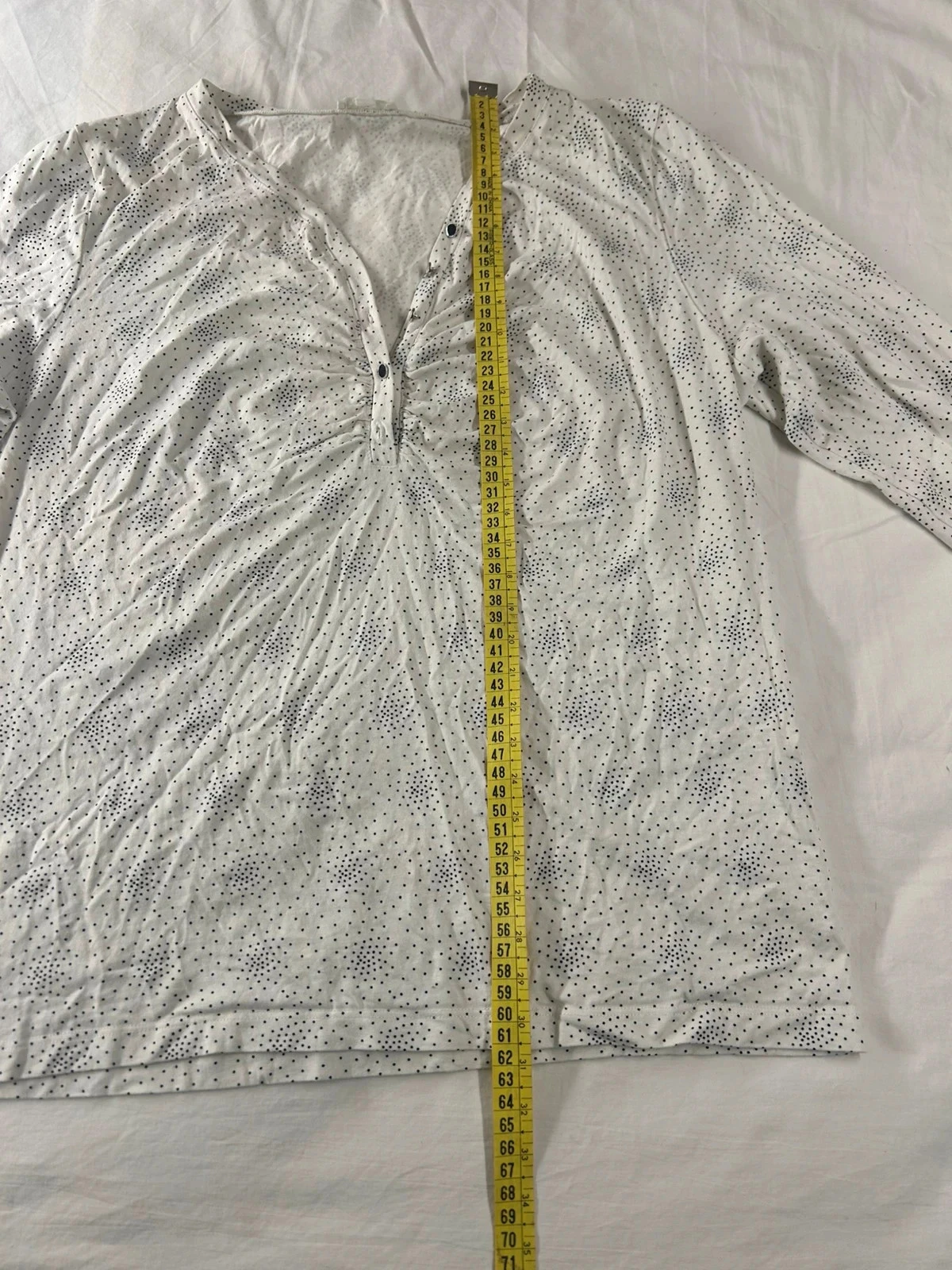 Black and white long-sleeved blouse by Un Jour Ailleurs – photo 10